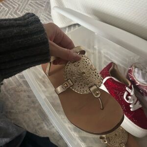 Women's Gold Jack Rogers Sandals